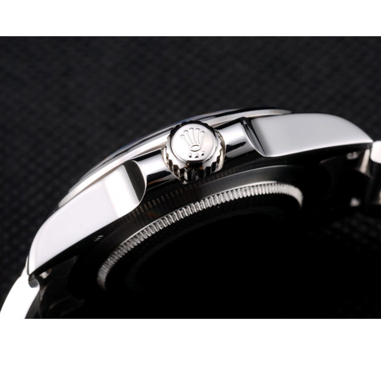 Aaa replica watch Steel Rolex Stainless Explorer Bezel Dial Black Watch 0807